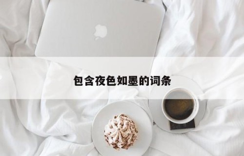 包含夜色如墨的词条